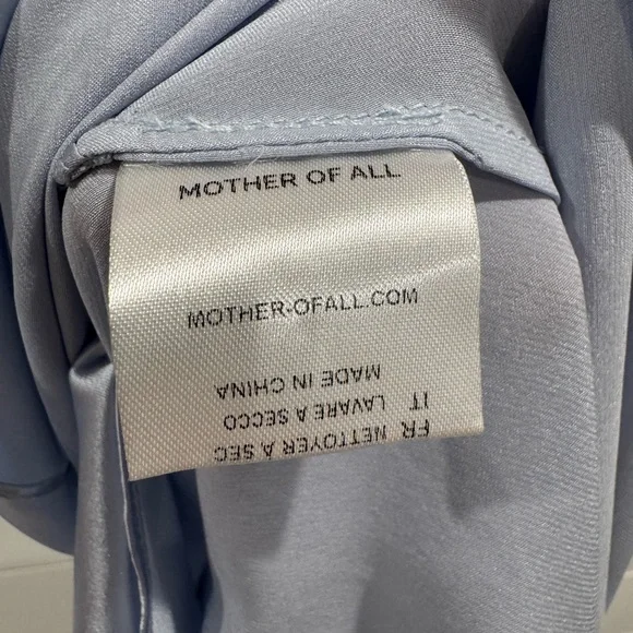 NWT Mother of All light blue Perry silk wrap dress - Picture 4 of 8